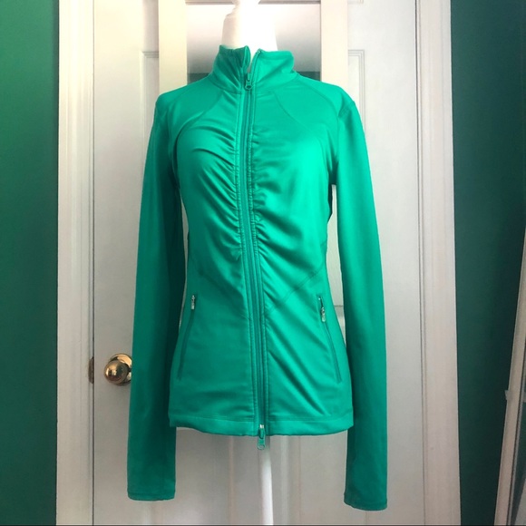 Zella Kelly Green Activewear zip up jacket SP - Picture 6 of 7
